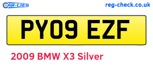 PY09EZF are the vehicle registration plates.