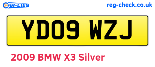 YD09WZJ are the vehicle registration plates.