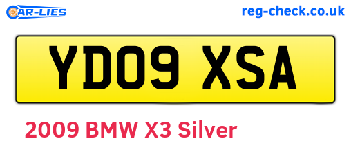 YD09XSA are the vehicle registration plates.
