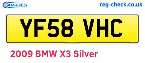 YF58VHC are the vehicle registration plates.