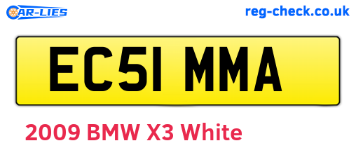 EC51MMA are the vehicle registration plates.