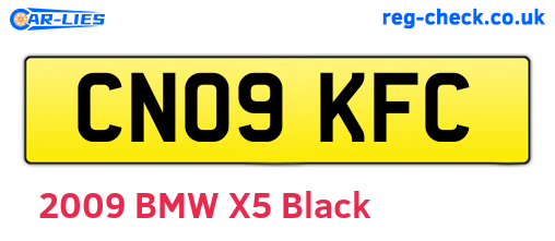 CN09KFC are the vehicle registration plates.