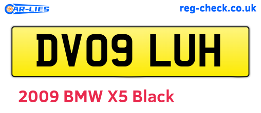 DV09LUH are the vehicle registration plates.
