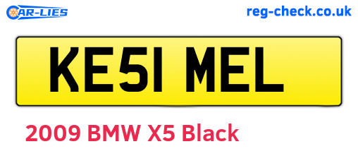 KE51MEL are the vehicle registration plates.
