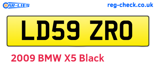 LD59ZRO are the vehicle registration plates.
