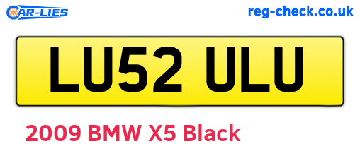LU52ULU are the vehicle registration plates.