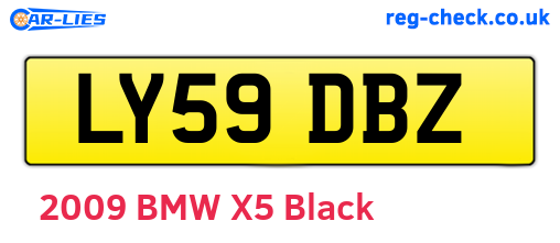 LY59DBZ are the vehicle registration plates.