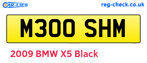 M300SHM are the vehicle registration plates.