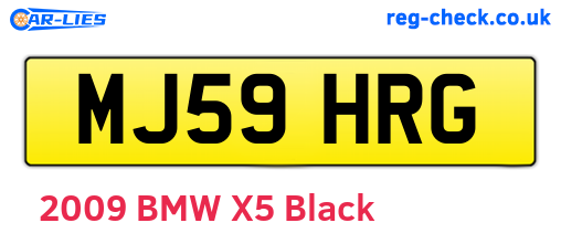 MJ59HRG are the vehicle registration plates.