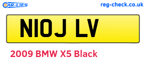 N10JLV are the vehicle registration plates.