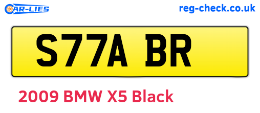 S77ABR are the vehicle registration plates.