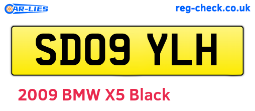 SD09YLH are the vehicle registration plates.