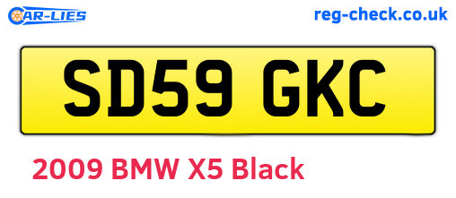 SD59GKC are the vehicle registration plates.