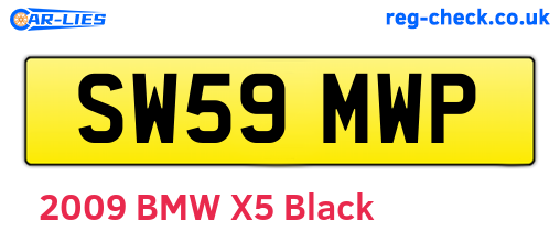 SW59MWP are the vehicle registration plates.