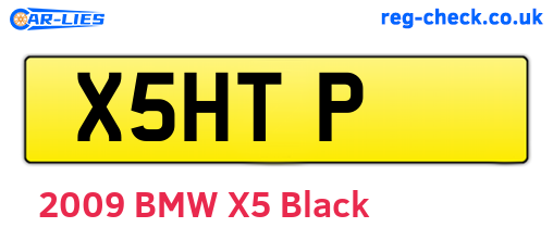 X5HTP are the vehicle registration plates.