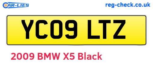 YC09LTZ are the vehicle registration plates.