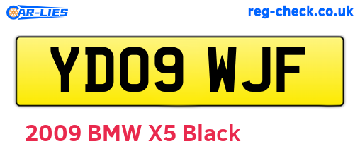 YD09WJF are the vehicle registration plates.