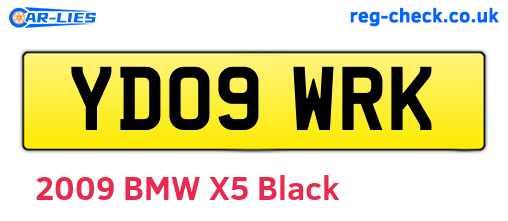 YD09WRK are the vehicle registration plates.