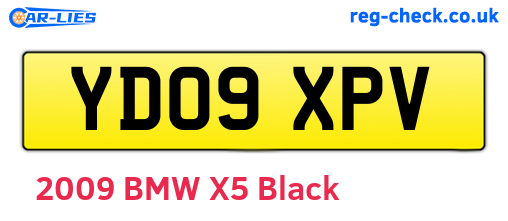 YD09XPV are the vehicle registration plates.