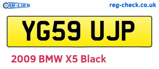 YG59UJP are the vehicle registration plates.