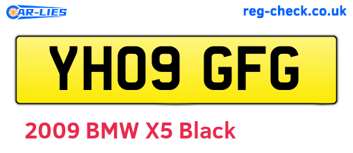 YH09GFG are the vehicle registration plates.