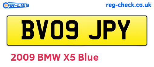 BV09JPY are the vehicle registration plates.