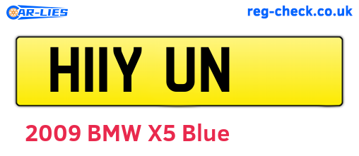 H11YUN are the vehicle registration plates.