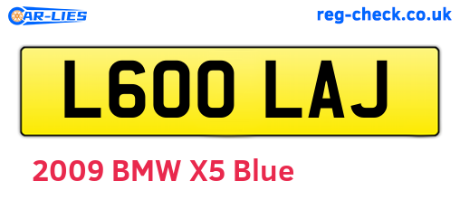 L600LAJ are the vehicle registration plates.