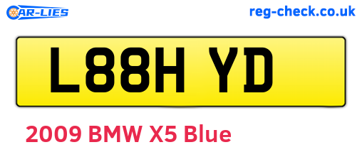 L88HYD are the vehicle registration plates.