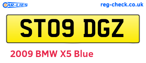 ST09DGZ are the vehicle registration plates.