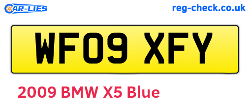 WF09XFY are the vehicle registration plates.