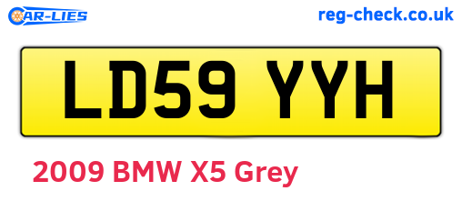 LD59YYH are the vehicle registration plates.