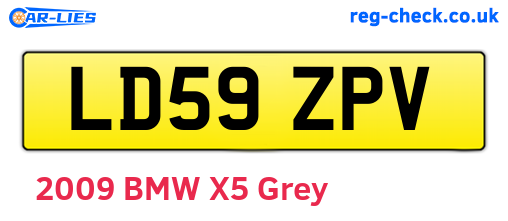 LD59ZPV are the vehicle registration plates.