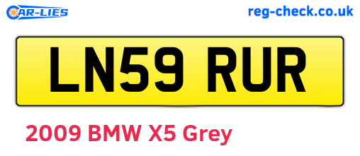 LN59RUR are the vehicle registration plates.