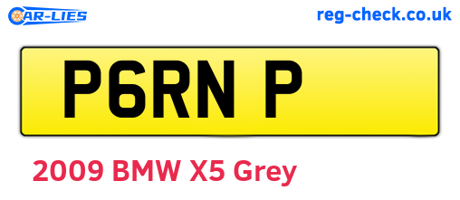 P6RNP are the vehicle registration plates.