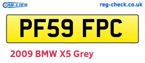 PF59FPC are the vehicle registration plates.