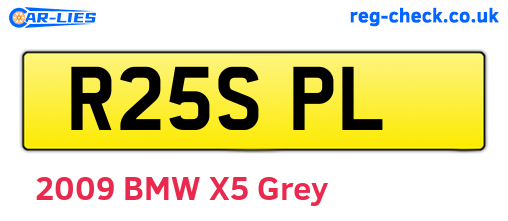R25SPL are the vehicle registration plates.