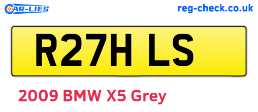 R27HLS are the vehicle registration plates.