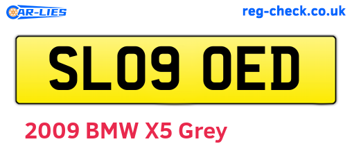 SL09OED are the vehicle registration plates.