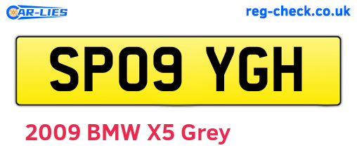 SP09YGH are the vehicle registration plates.