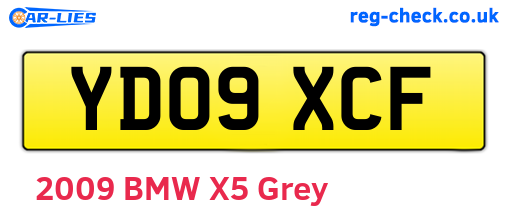 YD09XCF are the vehicle registration plates.