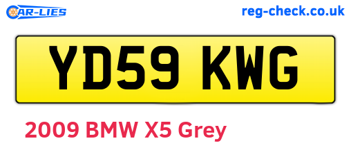 YD59KWG are the vehicle registration plates.