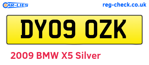 DY09OZK are the vehicle registration plates.