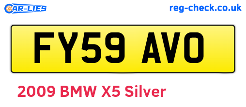 FY59AVO are the vehicle registration plates.