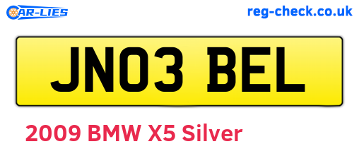 JN03BEL are the vehicle registration plates.