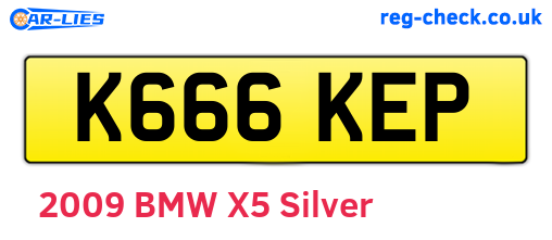 K666KEP are the vehicle registration plates.