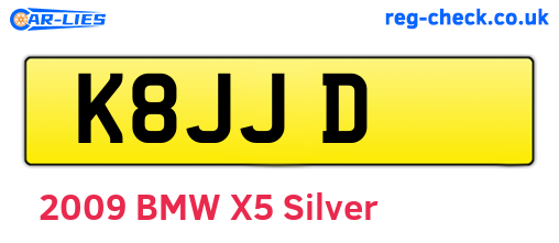 K8JJD are the vehicle registration plates.