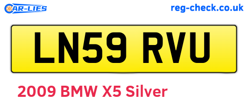 LN59RVU are the vehicle registration plates.