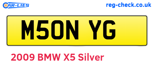 M50NYG are the vehicle registration plates.