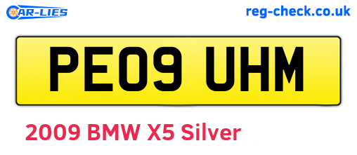 PE09UHM are the vehicle registration plates.